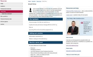 Small firms get guidance from SRA
